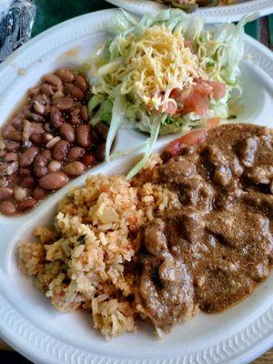 Carne guisada plate