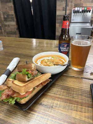 Just in time for fall - tomato bisque! I paired it with a BLT (skipped the fries but extra tomato on the BLT) and it was excellent!