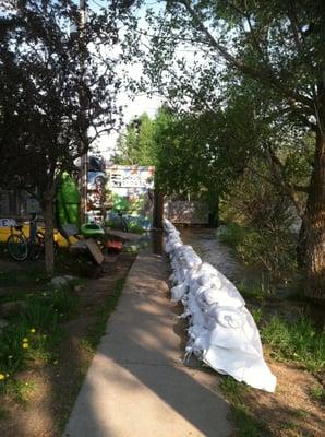 Springtime is sand bag time at Backdoor Sports