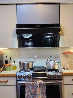 Installed new kitchen vent hood.