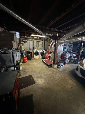 Garage, after. Look at all that floor space!