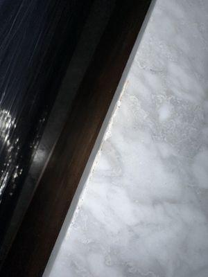 Damaged / scraped NEW marble top on furniture