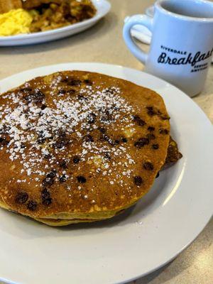 Pumpkin Spice Chip Pancakes