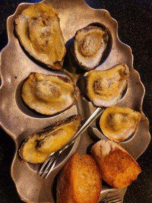 Charbroil oysters