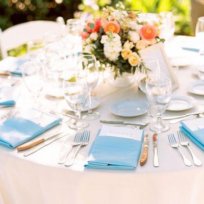 Wedding table setting