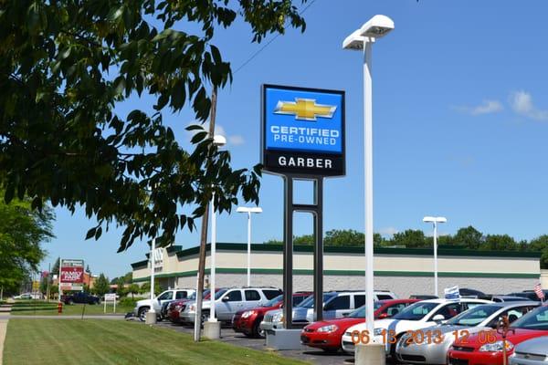 The Entrance to the Pre-Owned Building from Saginaw Road