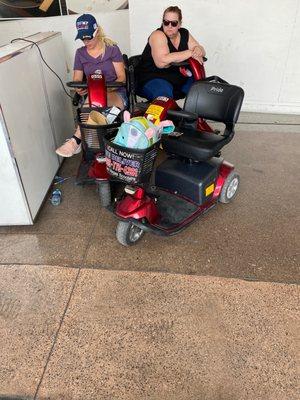 Rented scooters and one wasn't holding charge... 2 hours and waiting