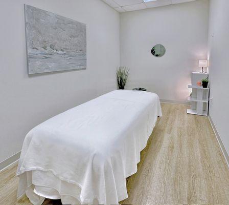 third treatment room and massage table