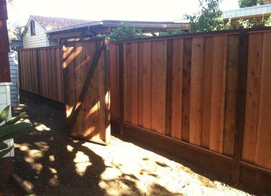 Fence installation.