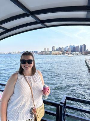 View from the docked Cycleboat before setting out on the Harbor