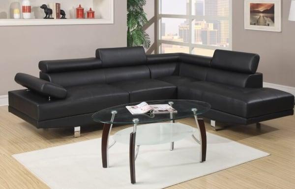 Black sectional only $699! While supplies last!