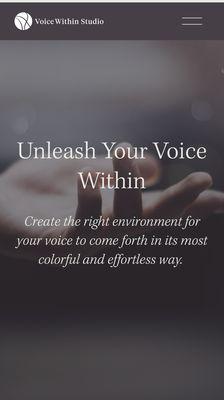 Unleash Your Voice Within. Bringing your voice forth in its most colorful and effortless way.