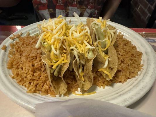 ground beef tacos with rice