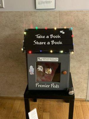 Little free library in the waiting room