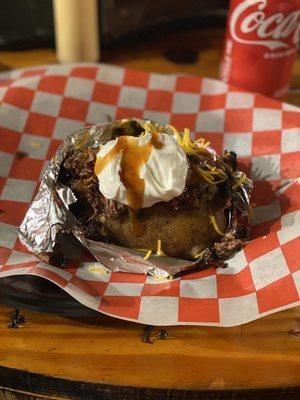 Loaded Baked Potato w/brisket