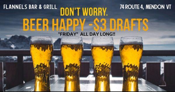 $3 Drafts EVER FRIDAY