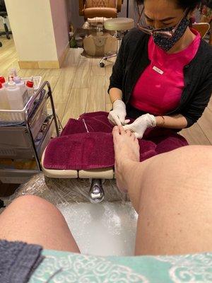 Getting a Mother's Day Pedicure