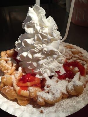 Strawberries & whipped cream! Delicious!