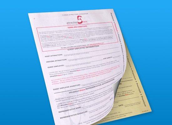 Carbonless forms 2 part, 3 part and 4 part. To keep track of your orders and run your daily operations!