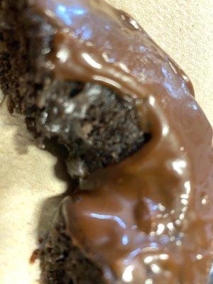 Double chocolate donut