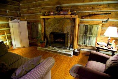 Living Room in Foust Cabin