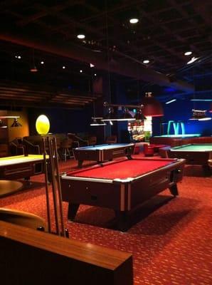 4 pool tables available