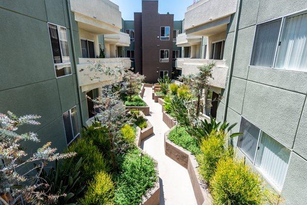 Courtyard at the Ritz Apartment in Studio City