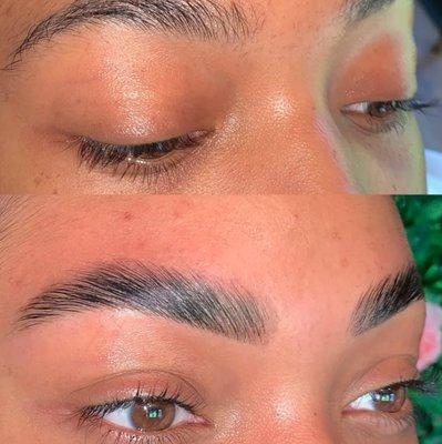 Eyebrow Lamination and Tint