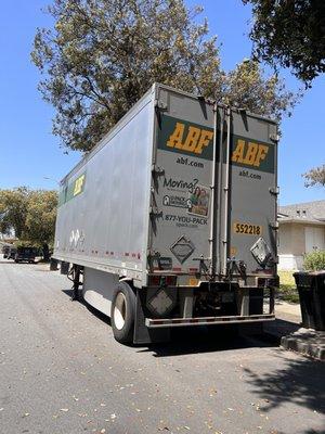 This is the truck that got dropped off that we loaded up!