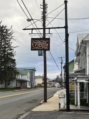 Sign along road