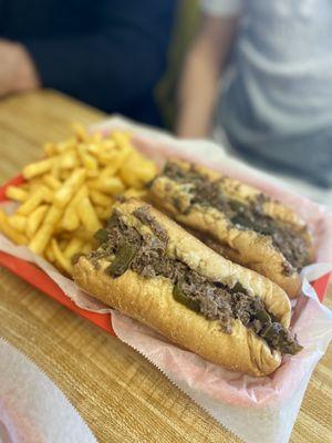 12 inch philly with fries