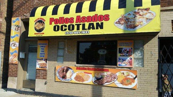 Storefront and outside signage.