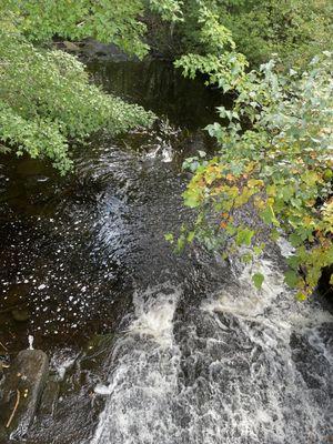 Running water at Upper Pond weir