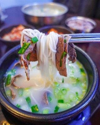 Ox bone soup- light in flavor and clean broth ~ @seattle.food.diva