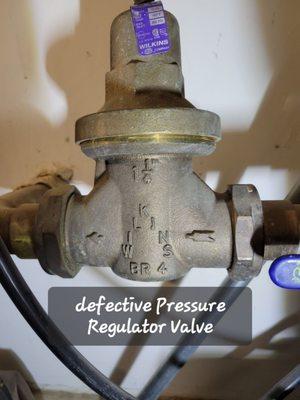 Old PRV not maintaining water pressure