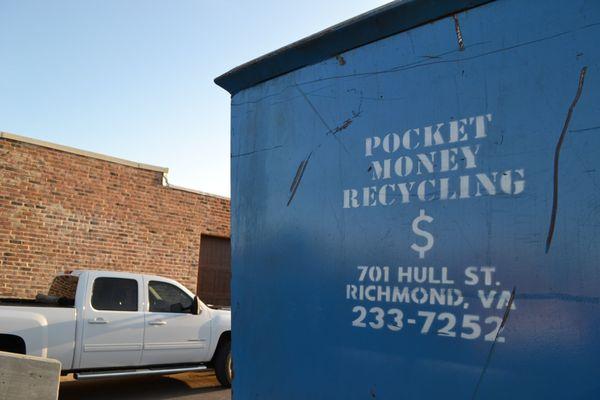 Our blue bin means convenience for your scrap metal  Recycle your scrap with us for cash.