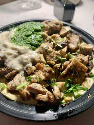 Za'atar Chicken Hummus Bowl