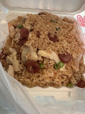 House Special Chinese Sausage, Chicken & Shrimp Fried Rice