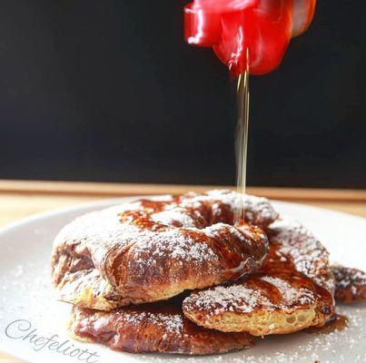 Croissant french toast!