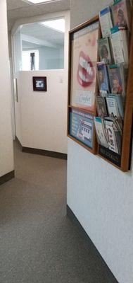 When entering or exiting, there are plenty of helpful dental brochures.  9/2023