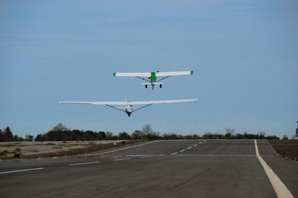 Glider (SGS2-33 on tow....20 minute flight from Oroville Dam