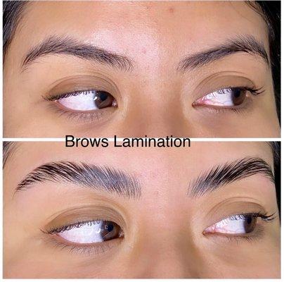 We do brows lamination just for $75