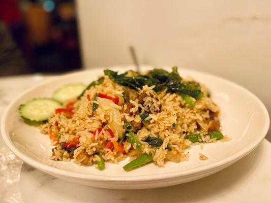 Spicy Crispy Pork Belly Fried Rice