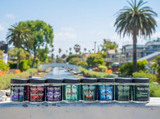 Venice Kush flower jars of eights in a variety of flavors