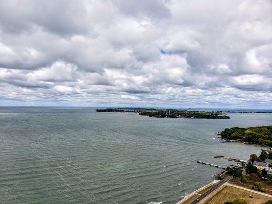 View from Tower at Perry's Victory and International Peace Memorial