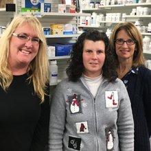 Tammy, Jennifer and Ruth Pharmacy Assistants and Book Keeper