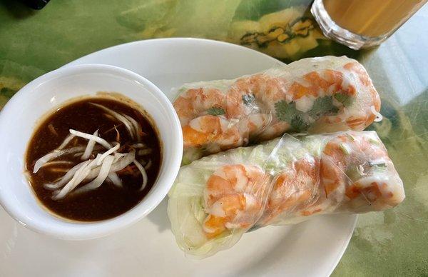 Spring rolls without pork