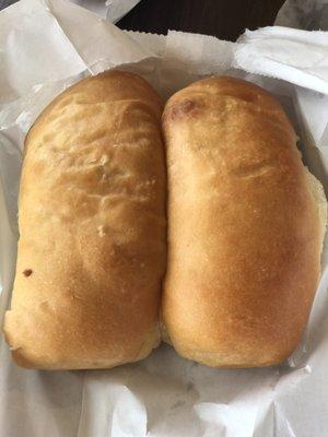 Sausage kolaches. Good size with two hot dogs inside each kolache