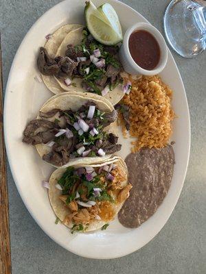 Tacos plate where you can choose