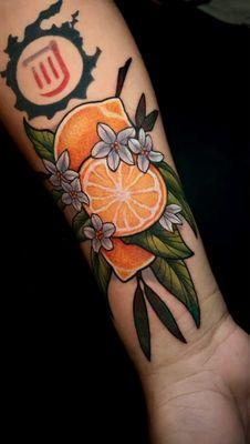 Lemon tattoo completed